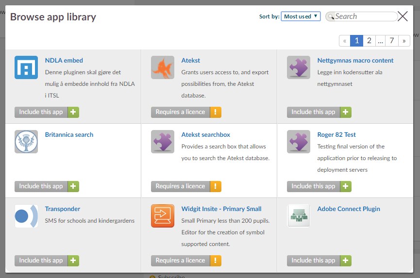 Application Library Example App library